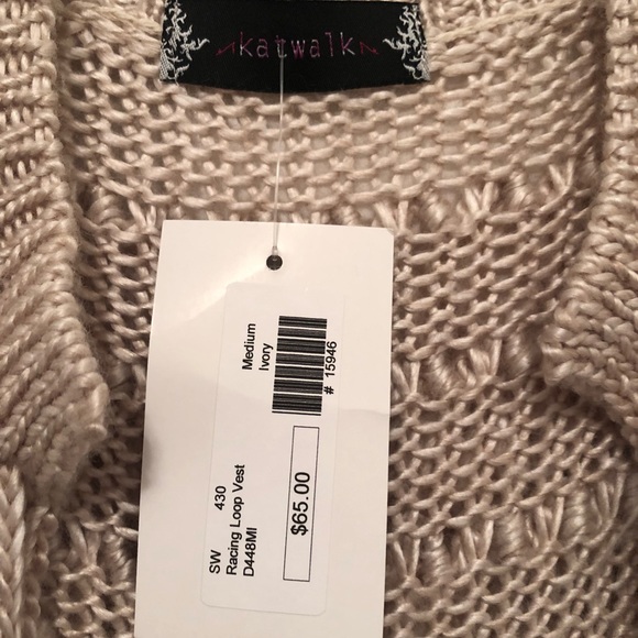 Katwalk “Racing Loop Vest” Med/New/Knit/So Soft - Picture 4 of 8